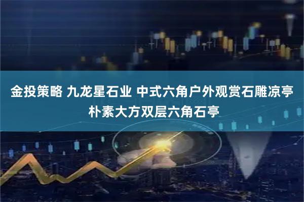 金投策略 九龙星石业 中式六角户外观赏石雕凉亭 朴素大方双层六角石亭