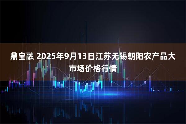 鼎宝融 2025年9月13日江苏无锡朝阳农产品大市场价格行情