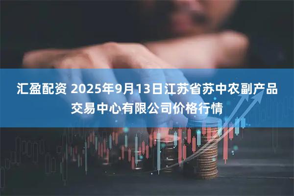 汇盈配资 2025年9月13日江苏省苏中农副产品交易中心有限公司价格行情