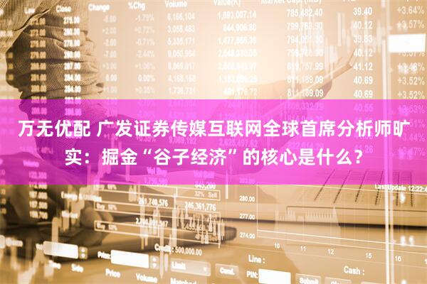 万无优配 广发证券传媒互联网全球首席分析师旷实：掘金“谷子经济”的核心是什么？