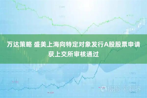 万达策略 盛美上海向特定对象发行A股股票申请获上交所审核通过