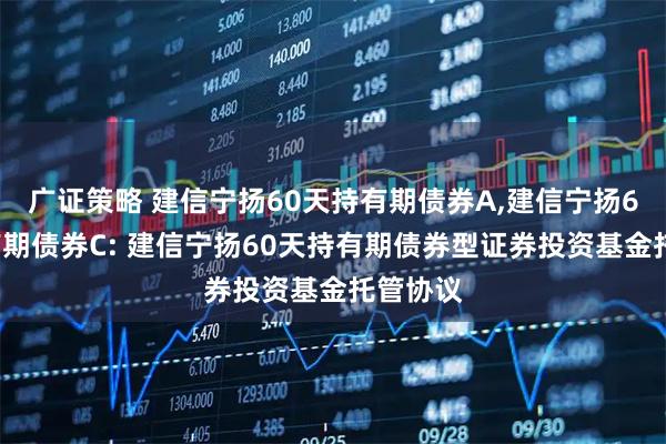 广证策略 建信宁扬60天持有期债券A,建信宁扬60天持有期债券C: 建信宁扬60天持有期债券型证券投资基金托管协议